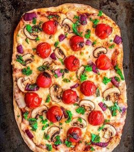 Vegan Peynirli Pizza